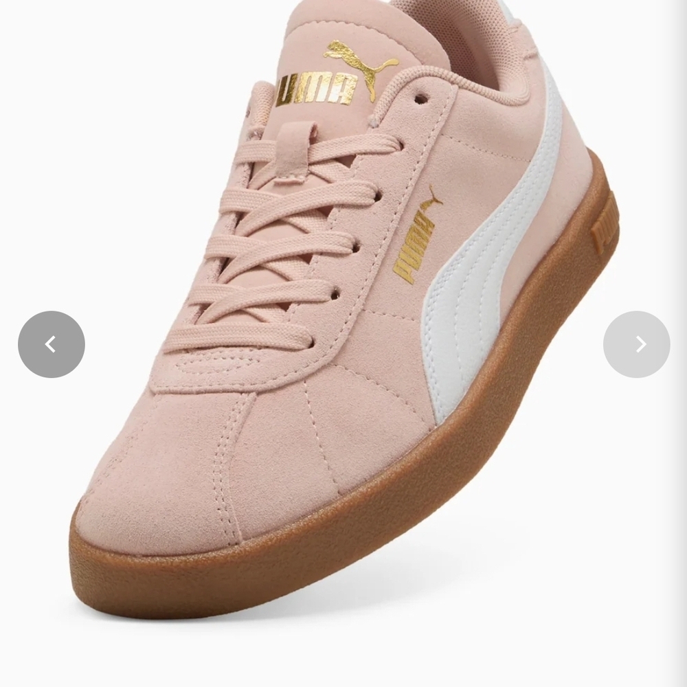 PUMA Women's Pink Suede Classic Sneaker with White Formstrip